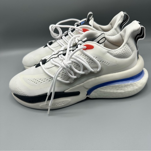 adidas ALPHABOOST V1 Sustainable sneakers Mens size 9 white